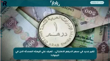 تغير جديد في سعر الدرهم الإماراتي.. تعرف على قيمته المحدثة الآن في البنوك!